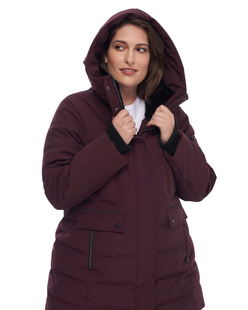 Alpine north womens vegan down shop long parka winter jacket